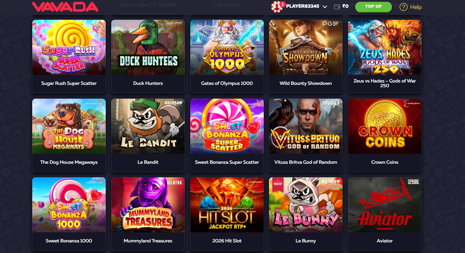 Best slots and popular games in Vavada Casino bonus India